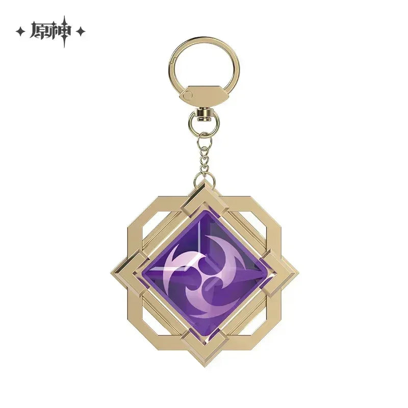 Genshin Impact FES 2023 Series Vision Keychain Liyue Electro ACG Go Anime www.acg-go.com Anemo, Cryo, Dendro, ELectro, Geo, Hydro, Pendant & Keychain, Pyro, Vision