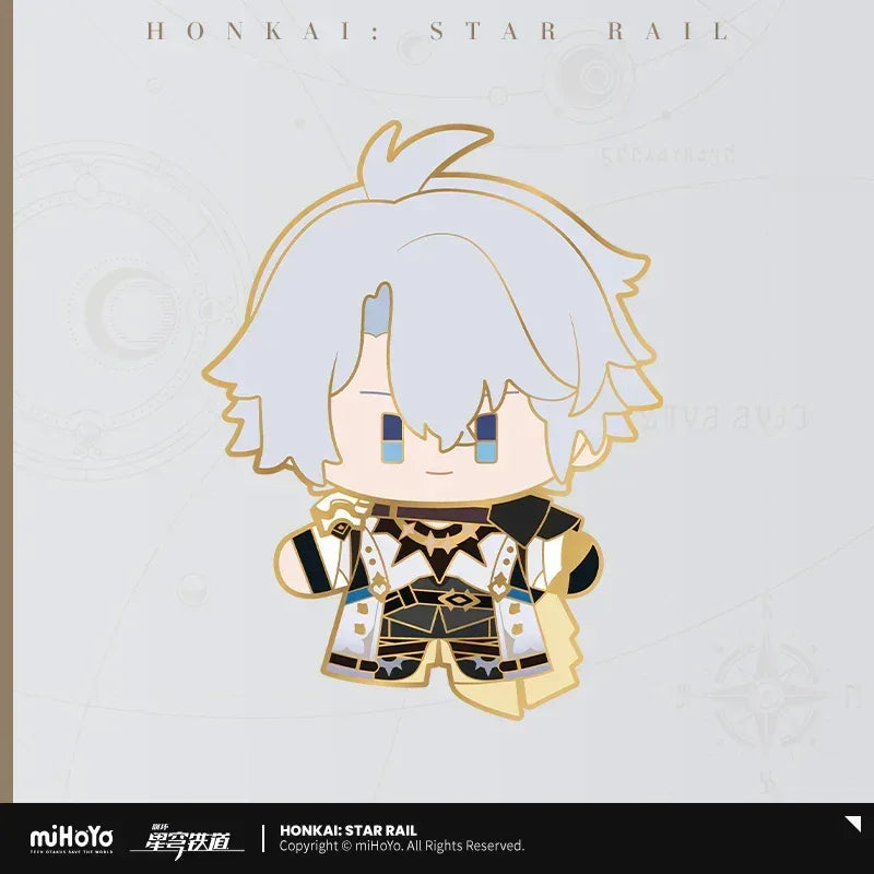 Honkai: Star Rail Chibi Doll Series Metal Pin Badge