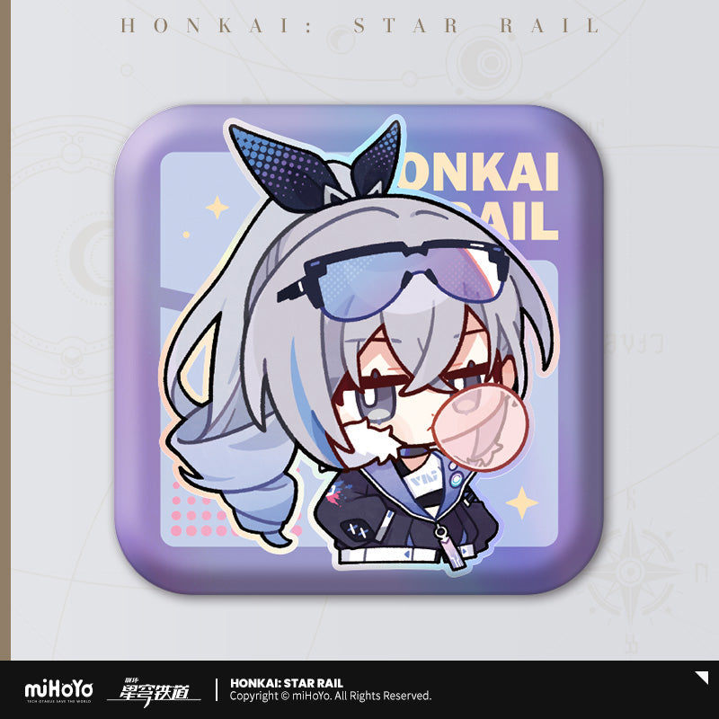 Pom-Pom Exhibition Series Square Tinplate Badge