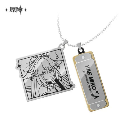Genshin Impact Genshin Concert 2022 Series Mini Harmonica Necklace Yae Miko ACG Go Anime www.acg-go.com Apparel, Art Decor, Barbara, Kaedehara Kazuha, Shenhe, Theme Artwork, Xinyan, Yae Miko, Yunjin