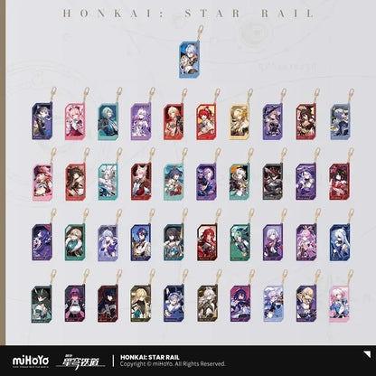 Honkai: Star Rail Invitation From The Stellar Series Glitter Quicksand Acrylic Keychain Fu Xuan ACG Go Anime www.acg-go.com Acheron, Aglaea, Argenti, Art Decor, Aventurine, Bailu, Black Swan, Blade, Boothill, Dan Heng • Imbibitor Lunae, Dr. Ratio, Feixiao, Firefly, Fu Xuan, Fugue, Huohuo, Jade, Jiaoqiu, Jing Yuan, Jingliu, Kafka, Lingsha, Luocha, March 7th, Mydei, Rappa, Robin, Ruan Mei, Seele, Serval, Silver Wolf, Sparkle, Stand, Sunday, The Herta, Topaz, Tribbie, Yunli