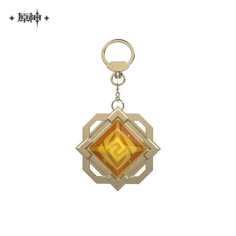 Genshin Impact FES 2023 Series Vision Keychain Liyue Geo ACG Go Anime www.acg-go.com Anemo, Cryo, Dendro, ELectro, Geo, Hydro, Pendant & Keychain, Pyro, Vision