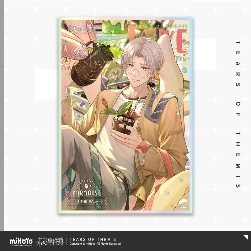 Paradise In The Palm Series PET Shikishi Cardboard