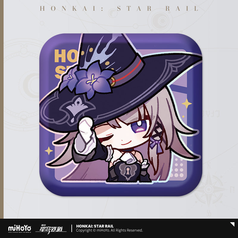 Pom-Pom Exhibition Series Square Tinplate Badge