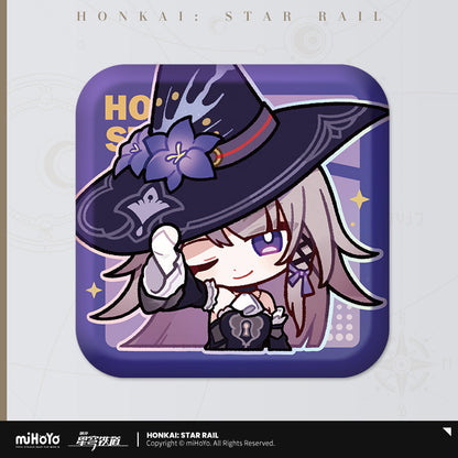 Pom-Pom Exhibition Series Square Tinplate Badge