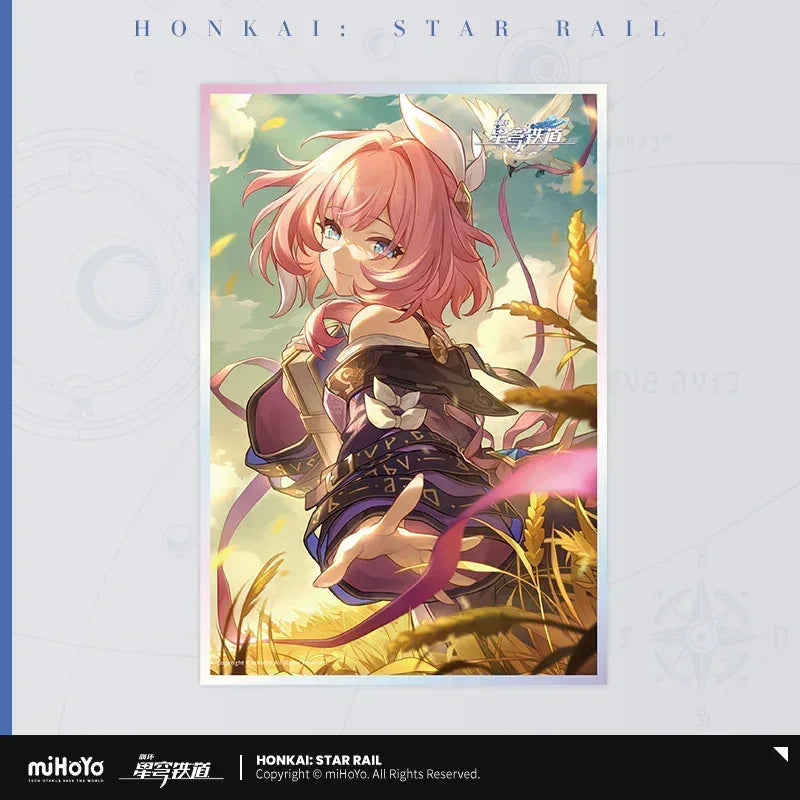 Honkai: Star Rail Light Cone Series Acrylic Shikishi Cardboard The Story's Next Page ACG Go Anime www.acg-go.com Anaxa, Argenti, Art Decor, Aventurine, Bailu, Black Swan, Blade, Cardboard, Castorice, Cipher, Dan Heng, Feixiao, Fu Xuan, Gepard, Huohuo, Hyacine, Kafka, Light Cone, Lingsha, Luka, Luocha, March 7th, Moze, Mydei, Rappa, Robin, Shikishi, Sparkle, Sushang, Tribbie, Yanqing, Yukong