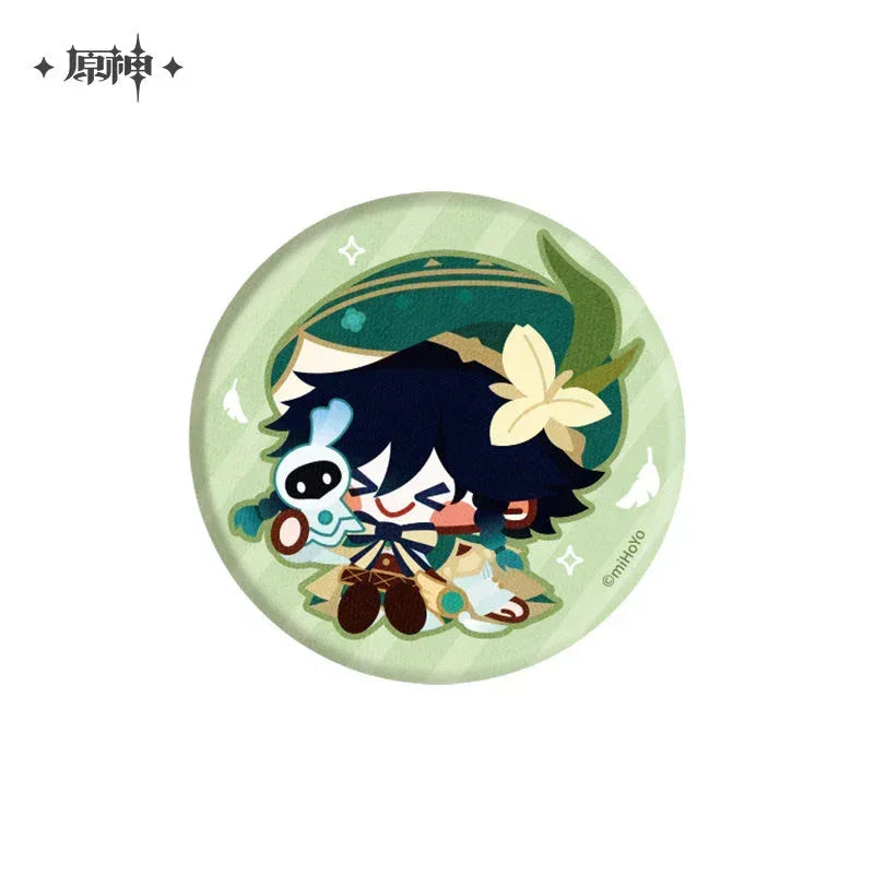 Genshin Impact Chibi Character Plush Badge
