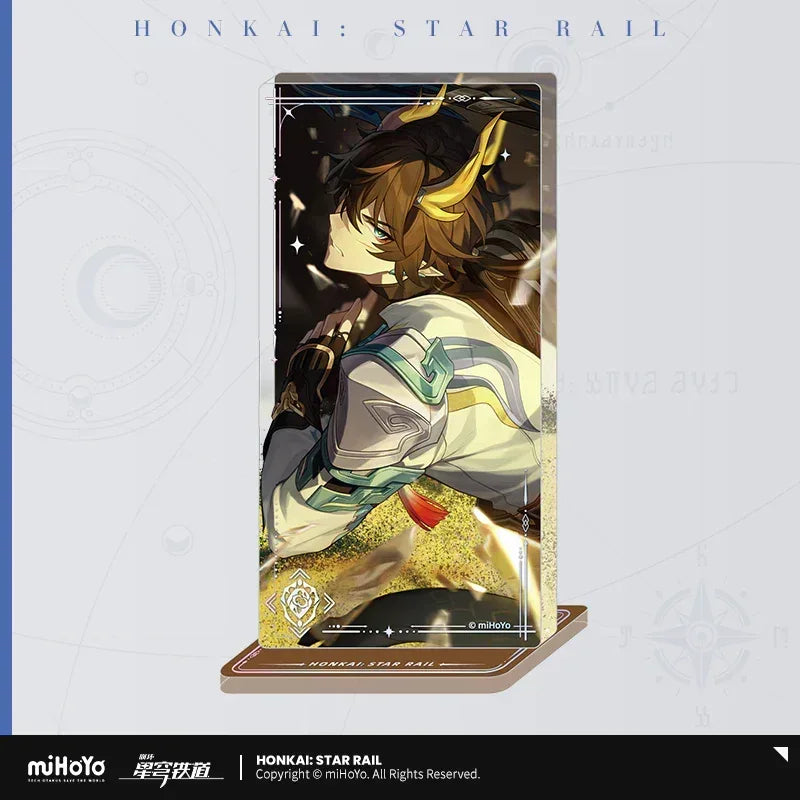Honkai: Star Rail Light Cone Series Glitter Quicksand Acrylic Block Ornaments Though Worlds Apart ACG Go Anime www.acg-go.com Anaxa, Argenti, Art Decor, Aventurine, Black Swan, Blade, Castorice, Cipher, Dan Heng, Dan Heng • Imbibitor Lunae, Feixiao, Gepard, Himeko, Huohuo, Hyacine, Jing Yuan, Jingliu, Light Cone, Luka, Moze, Mydei, Ruan Mei, Seele, Sparkle, Stand, Tribbie
