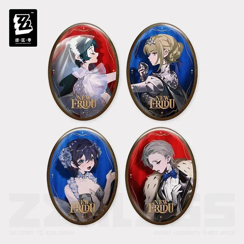 Zenless Zone Zero Concerto Channel Series Astra-nomical Moment Merch Badge Astra Yao ACG Go Anime www.acg-go.com Art Decor, Astra Yao, Badge, Belle, Evelyn Chevalier, Wise