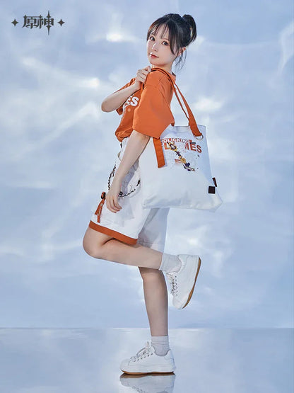 Genshin Impact Yoimiya Frolicking Flames Canvas Tote Bag