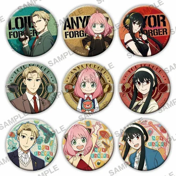 SPY × FAMILY Kirakira Can Badge Mystery Box Random One ACG Go Anime www.acg-go.com Mystery Box