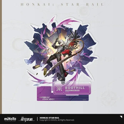 Honkai: Star Rail The Hunt Character Warp Artwork Acrylic Stand Boothill ACG Go Anime www.acg-go.com Boothill, Dan Heng, Dr. Ratio, Feixiao, Marius von Hagen, Moze, Seele, Stand, Sushang, Topaz and Numby, Yanqing