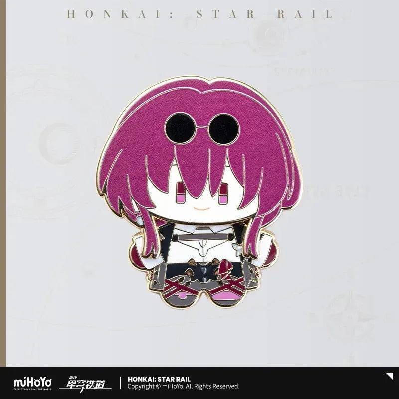 Honkai: Star Rail Chibi Doll Series Metal Pin Badge