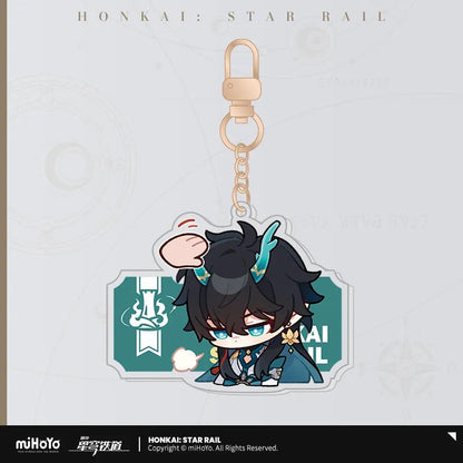 Pom-Pom Exhibition Series Acrylic Keychain