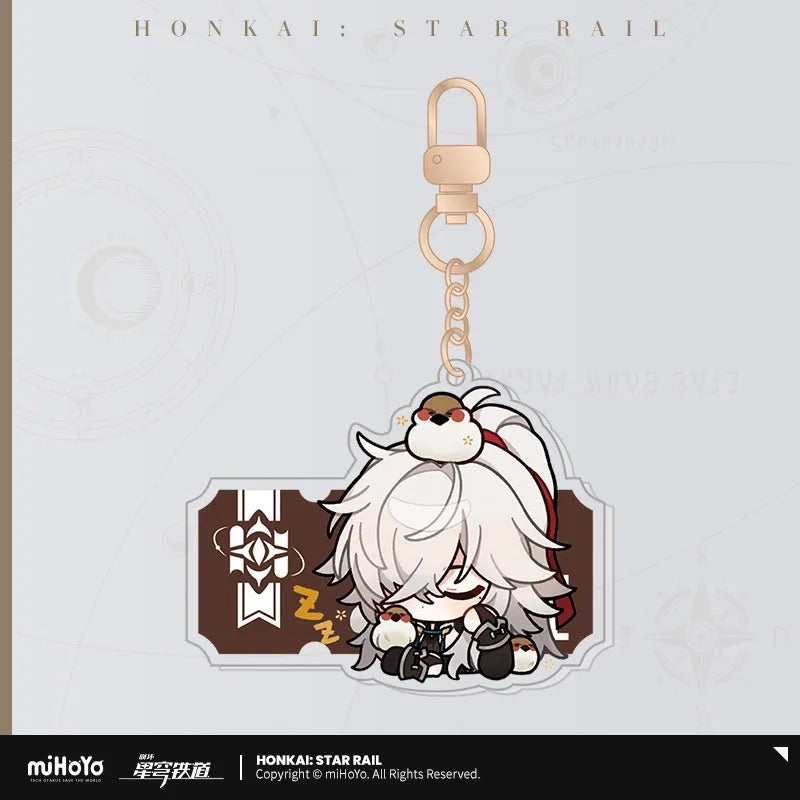 Pom-Pom Exhibition Series Acrylic Keychain