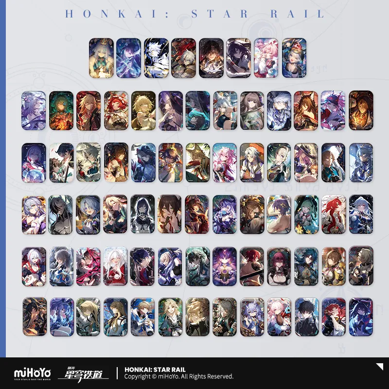 Light Cone Series Rectangular Tinplate Badge