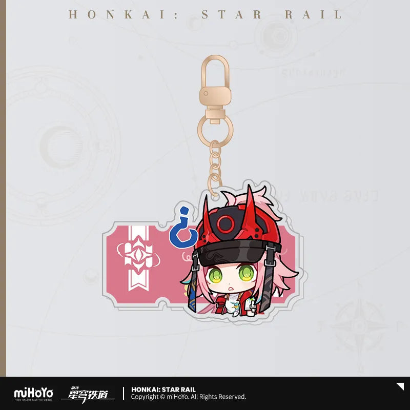 Pom-Pom Exhibition Series Acrylic Keychain