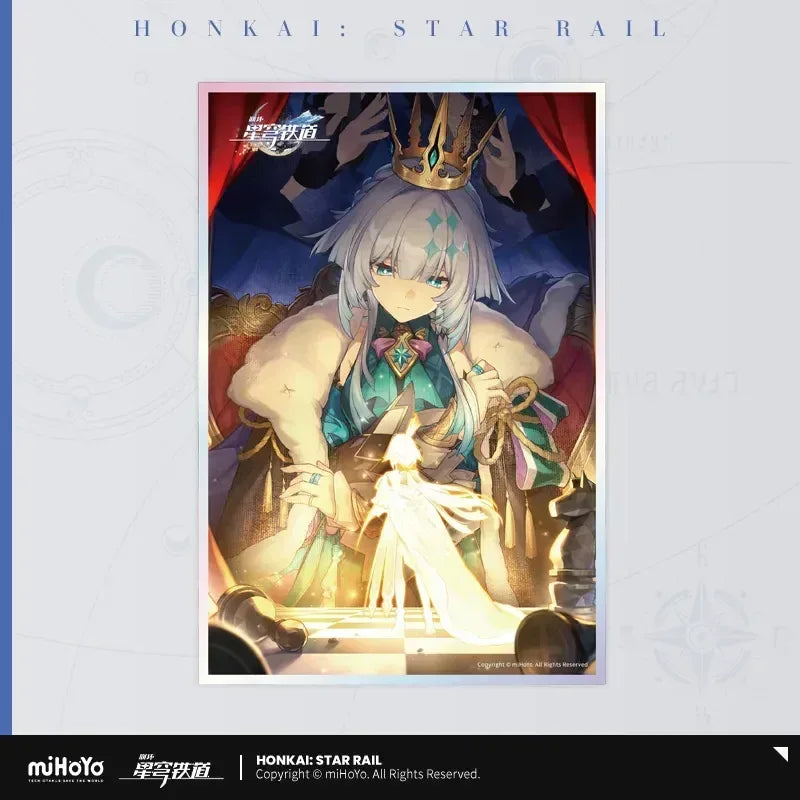 Honkai: Star Rail Light Cone Series Acrylic Shikishi Cardboard Epoch Etched in Golden Blood ACG Go Anime www.acg-go.com Anaxa, Argenti, Art Decor, Aventurine, Bailu, Black Swan, Blade, Cardboard, Castorice, Cipher, Dan Heng, Feixiao, Fu Xuan, Gepard, Huohuo, Hyacine, Kafka, Light Cone, Lingsha, Luka, Luocha, March 7th, Moze, Mydei, Rappa, Robin, Shikishi, Sparkle, Sushang, Tribbie, Yanqing, Yukong