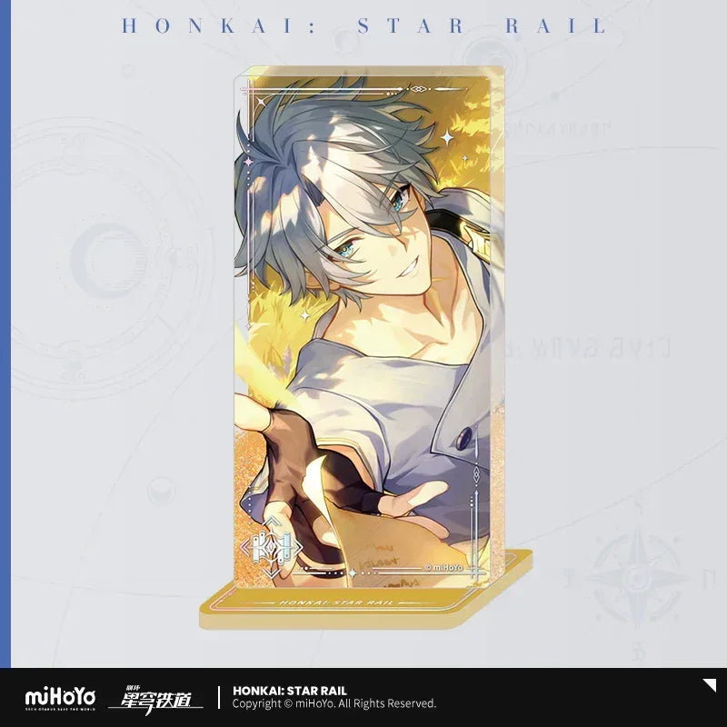 Honkai: Star Rail Light Cone Series Glitter Quicksand Acrylic Block Ornaments A Dream Scented in Wheat ACG Go Anime www.acg-go.com Anaxa, Argenti, Art Decor, Aventurine, Black Swan, Blade, Castorice, Cipher, Dan Heng, Dan Heng • Imbibitor Lunae, Feixiao, Gepard, Himeko, Huohuo, Hyacine, Jing Yuan, Jingliu, Light Cone, Luka, Moze, Mydei, Ruan Mei, Seele, Sparkle, Stand, Tribbie