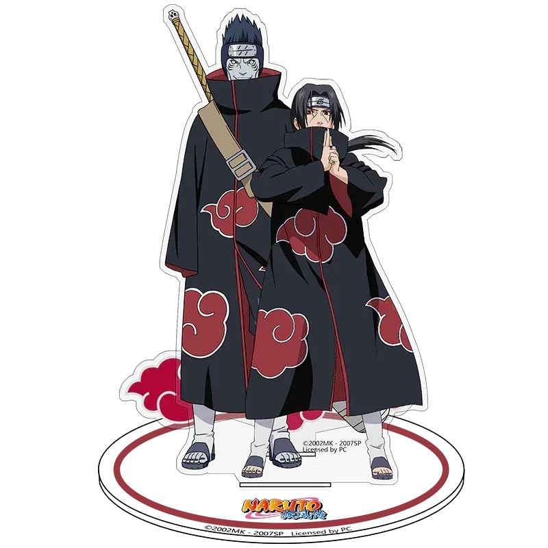 Naruto Akatsuki Stand Hoshigaki Kisame & Uchiha itachi ACG Go Anime www.acg-go.com Deidara, Hidan, Hoshigaki Kisame, Itachi Uchiha, Kakuzu, Konan, Pain, Sasori, Stand, Uchiha Obito, Zetsu