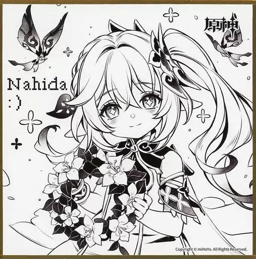 FES 2023 Memorial Shikishi Cardboard Nahida Ver. (Not For Sale)