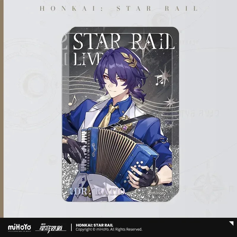 Honkai: Star Rail LIVE Series Glitter Quicksand Acrylic Ornaments Dr. Ratio ACG Go Anime www.acg-go.com Acheron, Argenti, Art Decor, Aventurine, Castorice, Dr. Ratio, Jing Yuan, Jingliu, Kafka, Robin, Sunday, The Herta, Yanqing