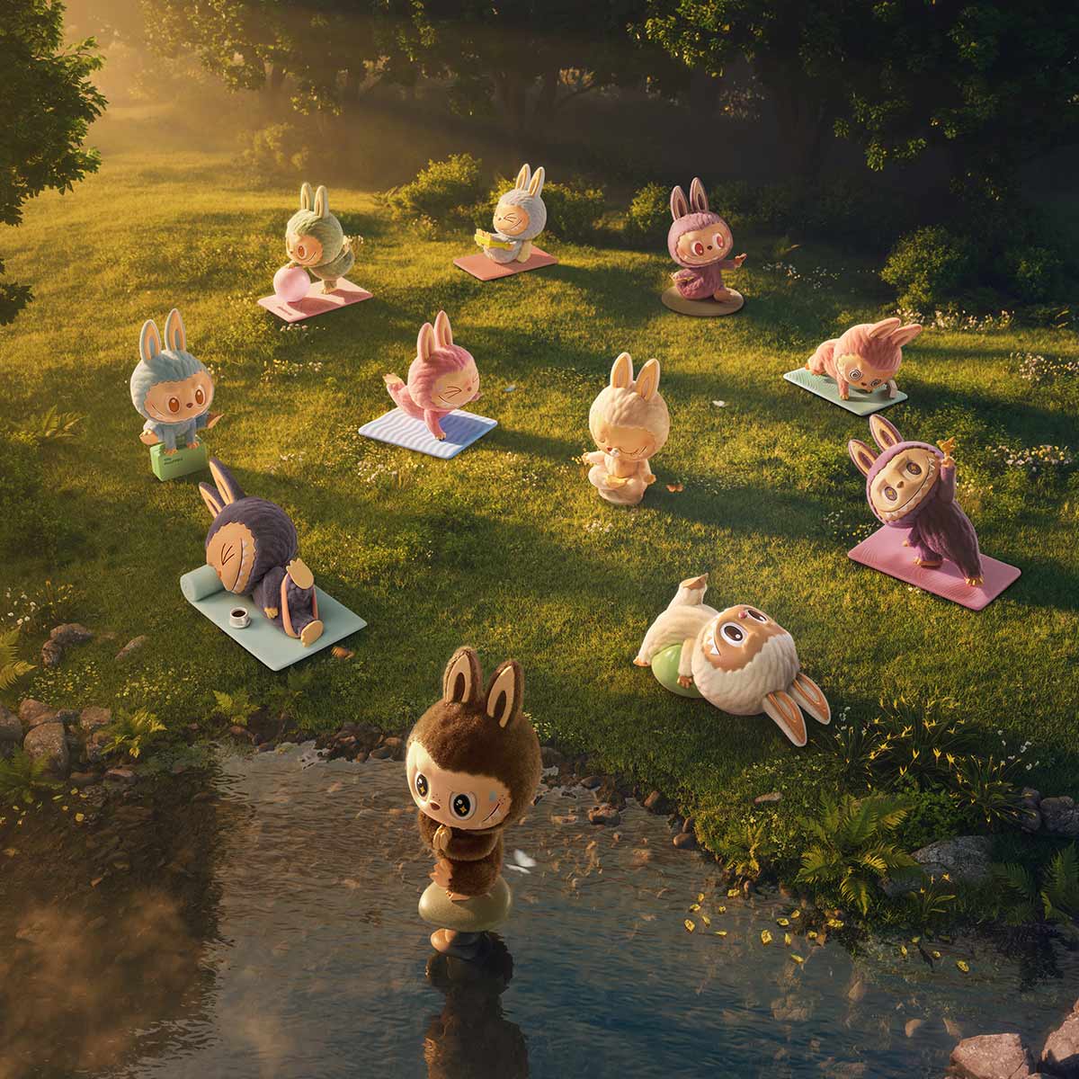 THE MONSTERS Lazy Yoga Series Figures Mystery Box