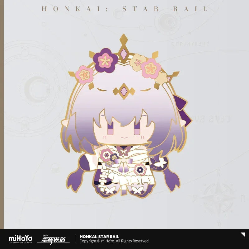 Honkai: Star Rail Chibi Doll Series Metal Pin Badge