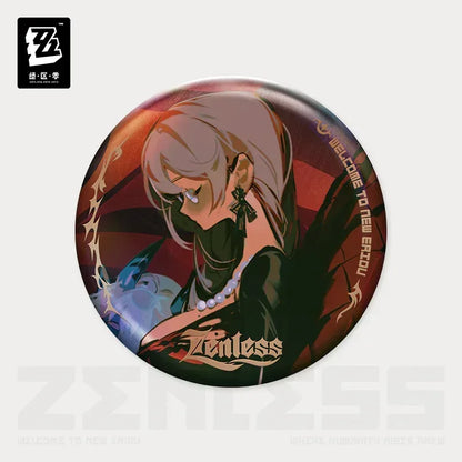 Zenless Zone Zero Concerto Channel Series A Storm of Falling Stars Merch Badge Tsukishiro Yanagi ACG Go Anime www.acg-go.com Art Decor, Asaba Harumasa, Badge, Belle, Hoshimi Miyabi, Tsukishiro Yanagi, Wise