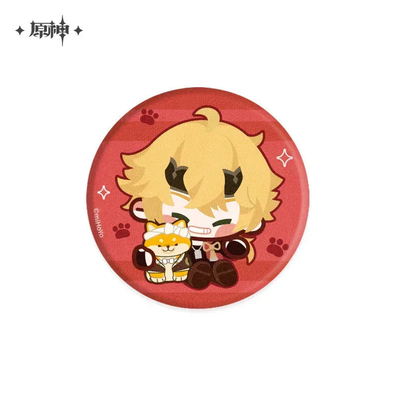 Genshin Impact Chibi Character Plush Badge