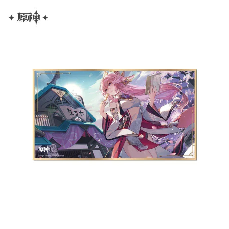 Genshin Impact Anecdote Series Shikishi Cardboard Yae Miko ACG Go Anime www.acg-go.com Alhaitham, Arlecchino, Art Decor, Baizhu, Cardboard, Chasca, Chiori, Citlali, Clorinde, Cyno, Dehya, Emilie, Furina, Genshin Impact, Kamisato Ayato, Kinich, Lyney, Mavuika, Mualani, Nahida, Navia, Neuvillette, Nilou, Shikishi, Sigewinne, Theme Artwork, Tighnari, Wanderer, Wriothesley, Xianyun, Xilonen, Yae Miko, Yelan