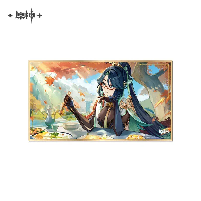 Genshin Impact Anecdote Series Shikishi Cardboard Xianyun ACG Go Anime www.acg-go.com Alhaitham, Arlecchino, Art Decor, Baizhu, Cardboard, Chasca, Chiori, Citlali, Clorinde, Cyno, Dehya, Emilie, Furina, Genshin Impact, Kamisato Ayato, Kinich, Lyney, Mavuika, Mualani, Nahida, Navia, Neuvillette, Nilou, Shikishi, Sigewinne, Theme Artwork, Tighnari, Wanderer, Wriothesley, Xianyun, Xilonen, Yae Miko, Yelan