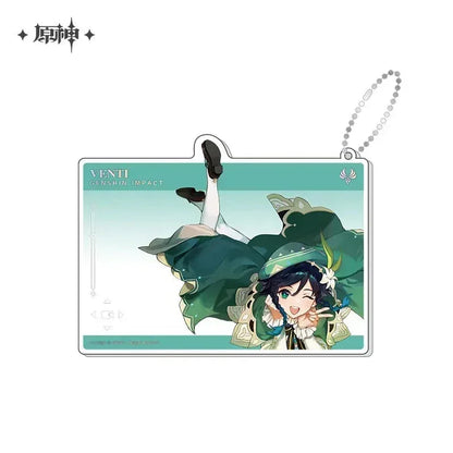 Genshin Impact Anniversary Celebration Series Acrylic Photo Card Second Anniversary - Venti ACG Go Anime www.acg-go.com Aether, Art Decor, Furina, Lumine, Nahida, Paimon, Pendant & Keychain, Venti, Zhongli