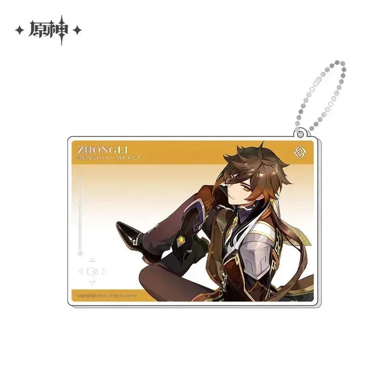 Genshin Impact Anniversary Celebration Series Acrylic Photo Card Second Anniversary - Zhongli ACG Go Anime www.acg-go.com Aether, Art Decor, Furina, Lumine, Nahida, Paimon, Pendant & Keychain, Venti, Zhongli