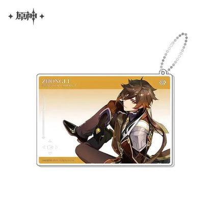 Genshin Impact Anniversary Celebration Series Acrylic Photo Card Second Anniversary - Zhongli ACG Go Anime www.acg-go.com Aether, Art Decor, Furina, Lumine, Nahida, Paimon, Pendant & Keychain, Venti, Zhongli