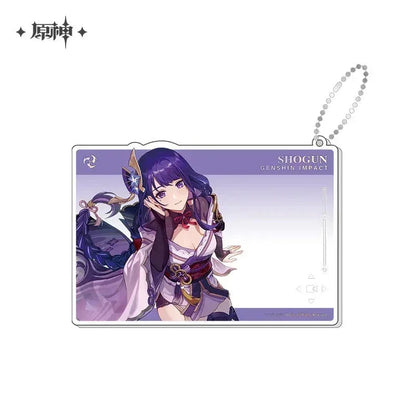 Genshin Impact Anniversary Celebration Series Acrylic Photo Card Second Anniversary - Raiden Shogun ACG Go Anime www.acg-go.com Aether, Art Decor, Furina, Lumine, Nahida, Paimon, Pendant & Keychain, Venti, Zhongli