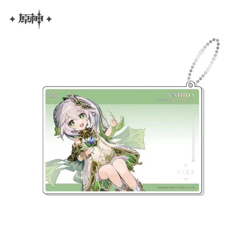 Genshin Impact Anniversary Celebration Series Acrylic Photo Card Second Anniversary - Nahida ACG Go Anime www.acg-go.com Aether, Art Decor, Furina, Lumine, Nahida, Paimon, Pendant & Keychain, Venti, Zhongli