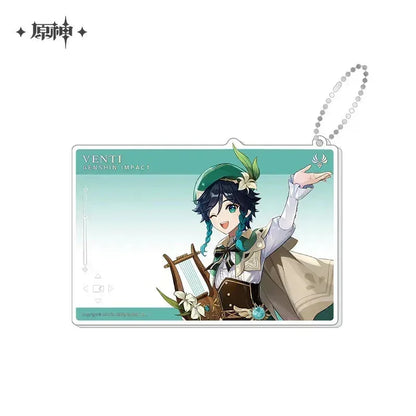 Genshin Impact Anniversary Celebration Series Acrylic Photo Card Third Anniversary - Venti ACG Go Anime www.acg-go.com Aether, Art Decor, Furina, Lumine, Nahida, Paimon, Pendant & Keychain, Venti, Zhongli