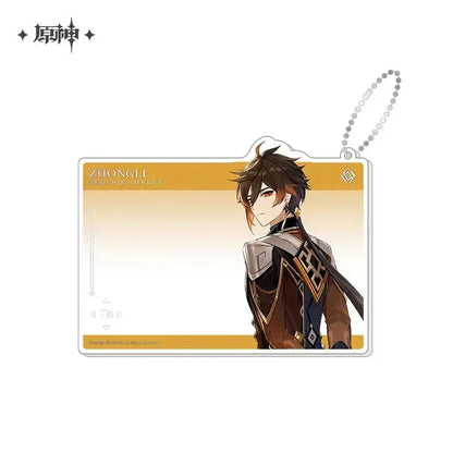Genshin Impact Anniversary Celebration Series Acrylic Photo Card Third Anniversary - Zhongli ACG Go Anime www.acg-go.com Aether, Art Decor, Furina, Lumine, Nahida, Paimon, Pendant & Keychain, Venti, Zhongli