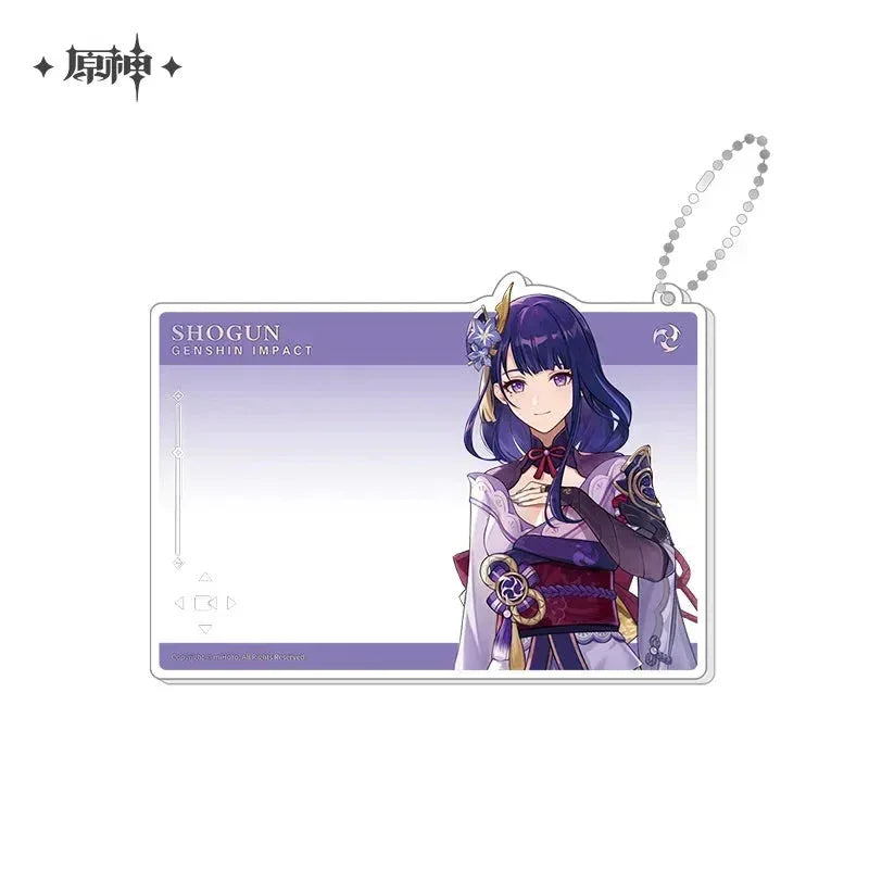 Genshin Impact Anniversary Celebration Series Acrylic Photo Card Third Anniversary - Raiden Shogun ACG Go Anime www.acg-go.com Aether, Art Decor, Furina, Lumine, Nahida, Paimon, Pendant & Keychain, Venti, Zhongli