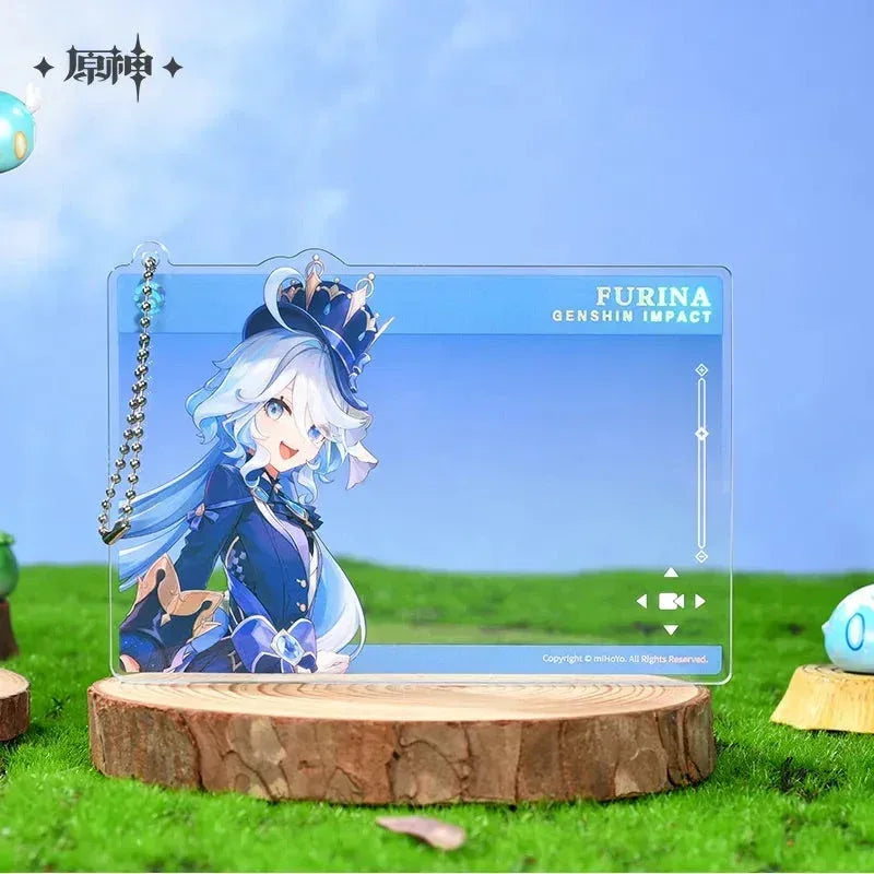 Genshin Impact Anniversary Celebration Series Acrylic Photo Card First Anniversary - Aether ACG Go Anime www.acg-go.com Aether, Art Decor, Furina, Lumine, Nahida, Paimon, Pendant & Keychain, Venti, Zhongli