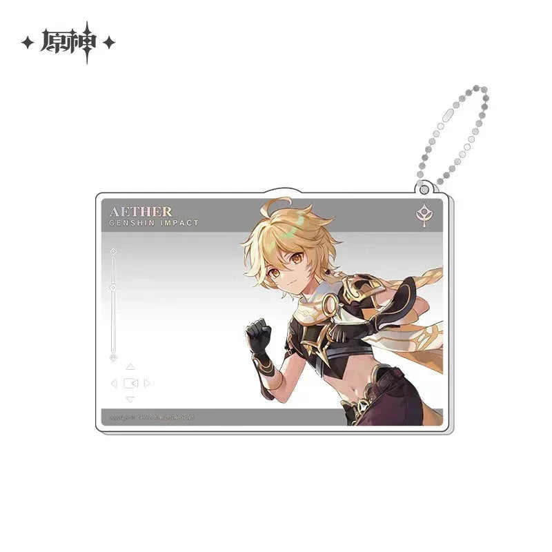 Genshin Impact Anniversary Celebration Series Acrylic Photo Card First Anniversary - Aether ACG Go Anime www.acg-go.com Aether, Art Decor, Furina, Lumine, Nahida, Paimon, Pendant & Keychain, Venti, Zhongli