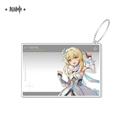 Genshin Impact Anniversary Celebration Series Acrylic Photo Card First Anniversary - Lumine ACG Go Anime www.acg-go.com Aether, Art Decor, Furina, Lumine, Nahida, Paimon, Pendant & Keychain, Venti, Zhongli