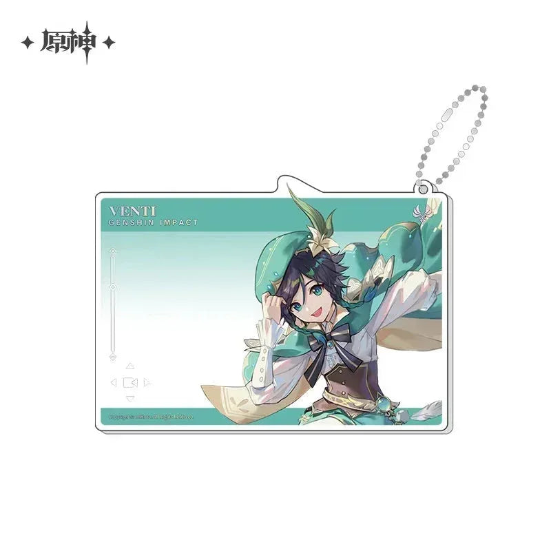 Genshin Impact Anniversary Celebration Series Acrylic Photo Card First Anniversary - Venti ACG Go Anime www.acg-go.com Aether, Art Decor, Furina, Lumine, Nahida, Paimon, Pendant & Keychain, Venti, Zhongli