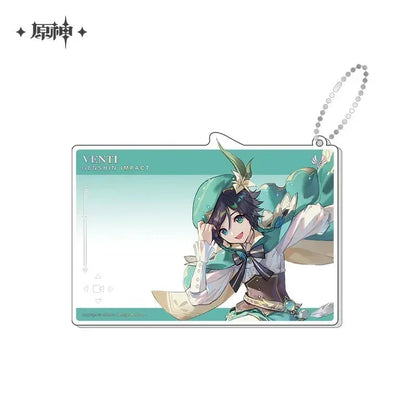 Genshin Impact Anniversary Celebration Series Acrylic Photo Card First Anniversary - Venti ACG Go Anime www.acg-go.com Aether, Art Decor, Furina, Lumine, Nahida, Paimon, Pendant & Keychain, Venti, Zhongli