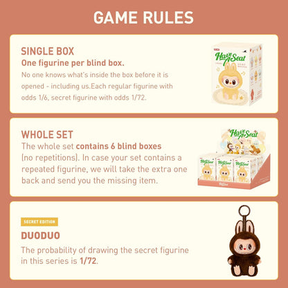 The Monsters Have a Seat Series Plush Toy Mystery Box