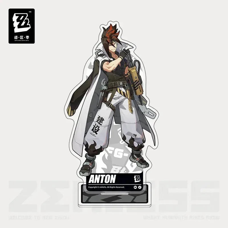 Zenless Zone Zero Artwork Series Belobog Heavy Industries Acrylic Stand Anton Ivanov ACG Go Anime www.acg-go.com Anton Ivanov, Ben Bigger, Grace Howard, Koleda Belobog, Stand