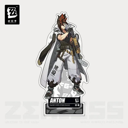 Zenless Zone Zero Artwork Series Belobog Heavy Industries Acrylic Stand Anton Ivanov ACG Go Anime www.acg-go.com Anton Ivanov, Ben Bigger, Grace Howard, Koleda Belobog, Stand