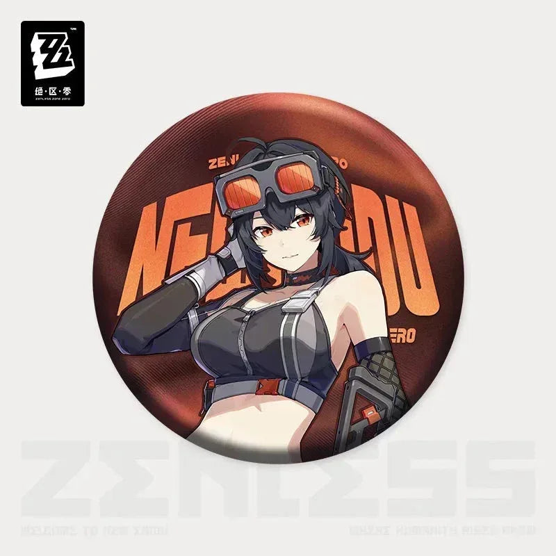 Zenless Zone Zero Artwork Series Belobog Heavy Industries Tinplate Badge Grace Howard ACG Go Anime www.acg-go.com Anton Ivanov, Badge, Ben Bigger, Grace Howard, Koleda Belobog