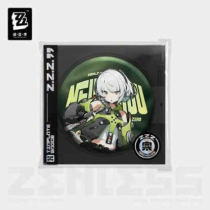 Zenless Zone Zero Artwork Series Cunning Hares AKA Gentle House Tinplate Badge Anby Demara ACG Go Anime www.acg-go.com Anby Demara, Badge, Billy Kid, Nekomiya Mana, Nicole Demara